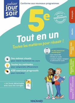 Tout en un 5e : Toutes les matières pour réussir