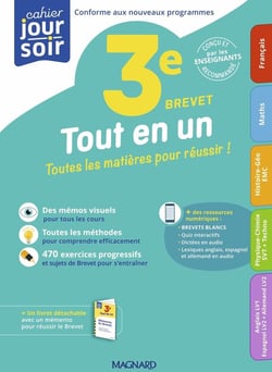 Tout en un 3e Brevet : Toutes les matières pour réussir