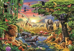 Puzzle 2000 pièces - The African Gathering - Clementoni