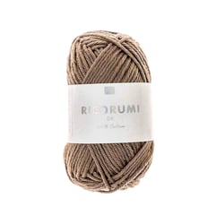 Pelote de fil à crocheter 100 % coton - Rico Design - Ricorumi - Bois 073