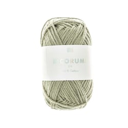Pelote de fil à crocheter 100 % coton - Rico Design - Ricorumi - Vert marais 076