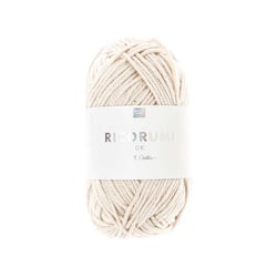 Pelote de fil à crocheter 100 % coton - Rico Design - Ricorumi - Ivoire 061