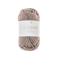 Pelote de fil à crocheter 100 % coton - Rico Design - Ricorumi - Gris 079