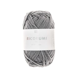 Pelote de fil à crocheter 100 % coton - Rico Design - Ricorumi - Ardoise 080