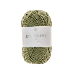 Pelote de fil à crocheter 100 % coton - Rico Design - Ricorumi - Kaki 078