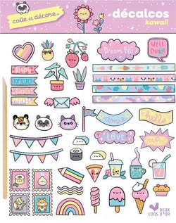 Colle et décore - Décalcos kawaii