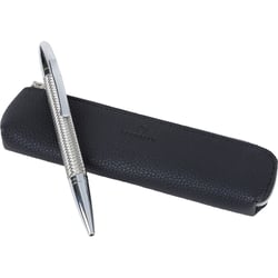 Stylo-bille Oberthur - Twist Phoenix - Chromé - noire - Pointe moyenne