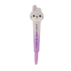 Stylo à encre gel Legami - Squishy Lapin - Noir - Pointe moyenne