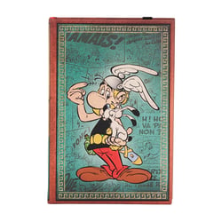Carnet Paperblanks - bleu - 9 x 14 cm - Asterix le gaulois - 176 pages lignées