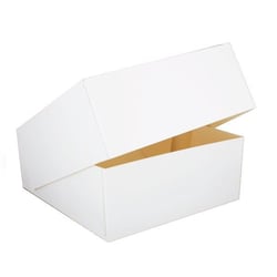 Boîte pâtissière blanche Patisdecor - 26 x 26 x 10 cm