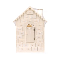 Calendrier de l'avent - Chalet - 32,3 x 8 x 43,7 cm - Créalia