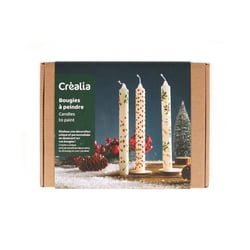 Coffret 3 bougies à peindre - Créalia