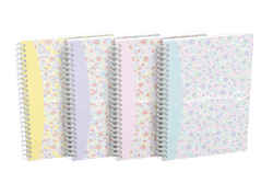 Cahier Oxford - Modèle aléatoire - A5 174,8 x 21 cm - Floral  - 120 pages lignées  - Vendu à l'unité