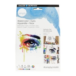 Kit d'activité peinture aquarelle Daler Rowney - Simply Activity - Yeux