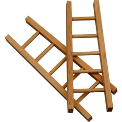 Lot de 6 mini échelles Créativ Company - Bois - 10 cm 