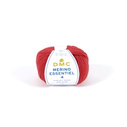 Pelote de fil à tricoter - DMC - Merino Essentiel 4 Tweed - Rouge 871
