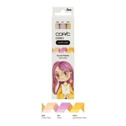 Lot de 3 marqueurs à alcool Copic Ciao - Layer & Mix - Sunset  Palette