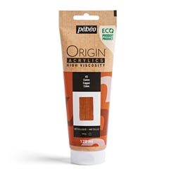 Tube 120 ml peinture acrylique Pébéo Origin Acrylics - Cuivre