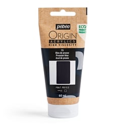 Tube 60 ml de peinture acrylique Pébéo - Origin Acrylics - Bleu de prusse
