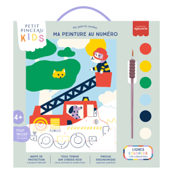Ma peinture au numéro - Petit pinceau kids - Chiens