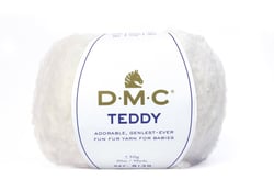 Pelote de fil à tricoter - DMC - Teddy - Blanc 310