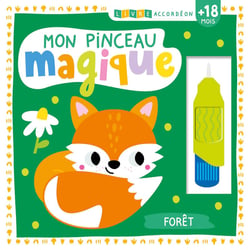 Livre accordéon : mon pinceau magique, forêt