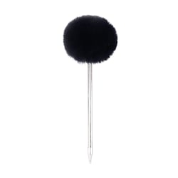 Stylo bille pompon - Fleurs d'hiver - Cultura