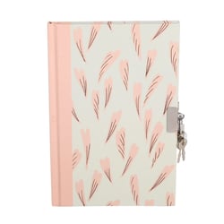 Journal intime avec cadenas - Fleurs d'hiver - Cultura