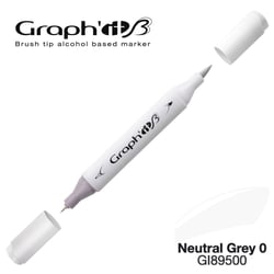 Marqueur brush à alcool - Graph'It - Neutral Grey 0 - n°9500