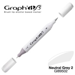Marqueur brush à alcool - Graph'It - Neutral Grey 2 - n°9502