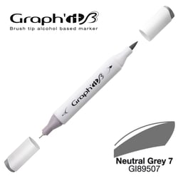 Marqueur brush à alcool - Graph'It - Neutral Grey 7 - n°9507