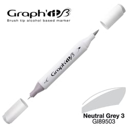 Marqueur brush à alcool - Graph'It - Neutral Grey 3 - n°9503