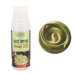 Flacon de sauce topping Patisdecor - Pistache - 300g