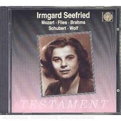 ARIAS BY MOZART AND SONGS BY BRHMS ; FLI ES ; MOZART