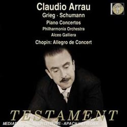 CLAUDIO ARRAU / GIREG : CONCERTO POUR PI ANO - SCHUMANN : CONCERTO POUR PIANO - C