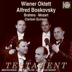 BRAHMS, QUINTETTE POUR CLARINETTE, OP. 1 15 - MOZART, QUINTETTE POUR CLARINETTE K