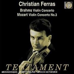 BRAHMS, CONCERTO POUR VIOLON & ORCH. OP. 77 - MOZART, CONCERTO POUR VIOLON & ORC