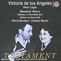 VICTORIA DE LOS ANGELES : J. MASSENET , C. DEBUSSY , H. BERLIOZ