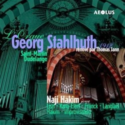 L'ORGUE GEORG STAHHUTH DE SAINT MARTIN D UDELANGE - OEUVRES DE LISZT, KARG-ELERT,