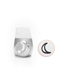 Tampon Impress Art - Poinçon en métal pour estampage de bijoux - Lune - 6 mm