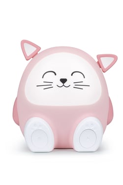 Enceinte sans fil lumineuse et veilleuse bluetooth Bigben - Chat
