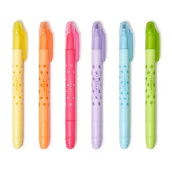 Lot 6 surligneurs effaçables pointe moyenne - Legami - Couleurs assorties - Magic Highlighters