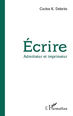 Écrire, admittatur et imprimatur