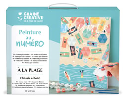 Peinture au numéro Graine Créative - A la plage - 30 x 40 cm