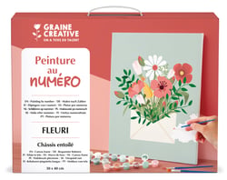 Peinture au numéro Graine Créative - Fleuri - 30 x 40 cm