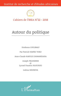 Cahiers de l'IREA Tome 22 : autour du politique