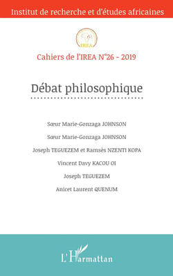 Cahiers de l'IREA Tome 26 : débat philosophique (édition 2019)