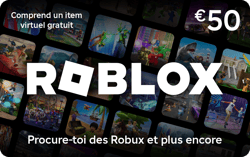 Code de téléchargement Carte cadeau Roblox 50 euros