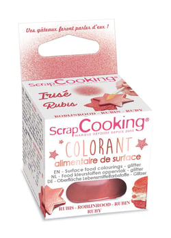 Colorant alimentaire de surface ScrapCooking® - Rubis - 5 g