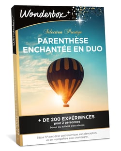 Coffret cadeau Wonderbox - Prestige : Parenthèse enchantée en duo - 2 personnes